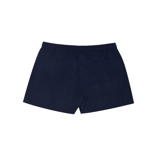 Navy blue shorts with pocket on front