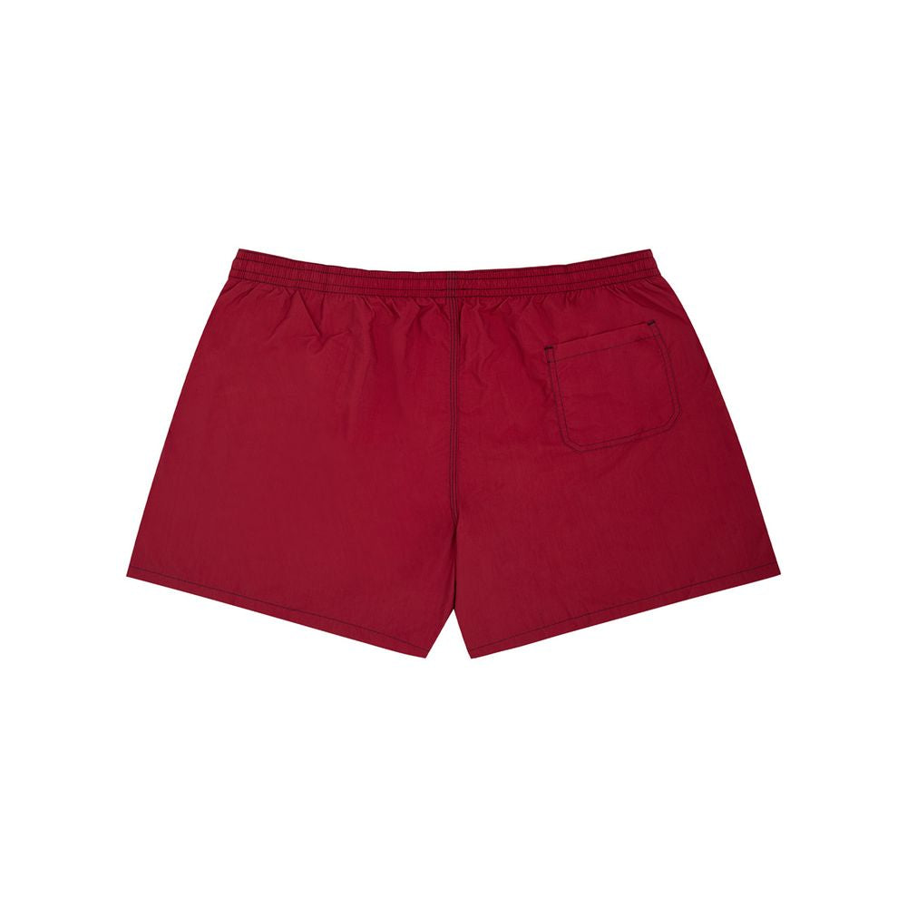 Red shorts with pocket on front