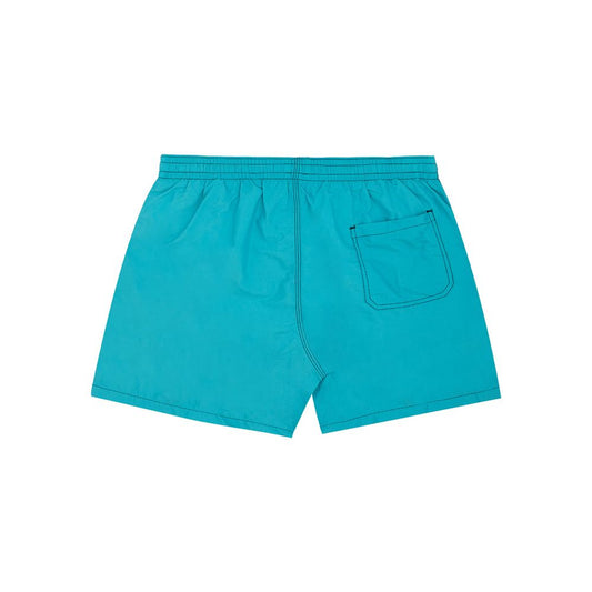 Blue shorts with pocket on front