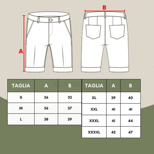 Pair of men's shorts in white