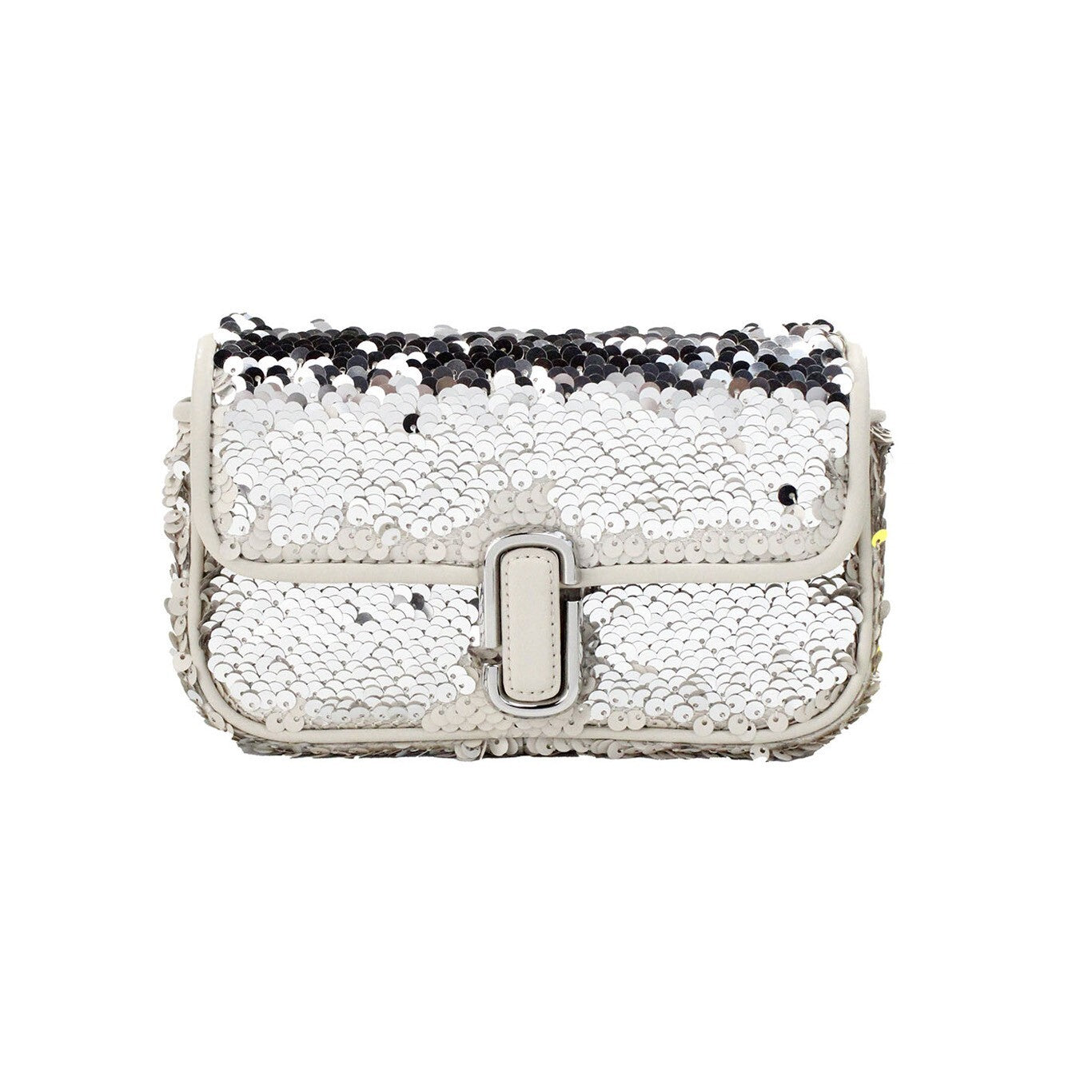Silver sequin clutch purse