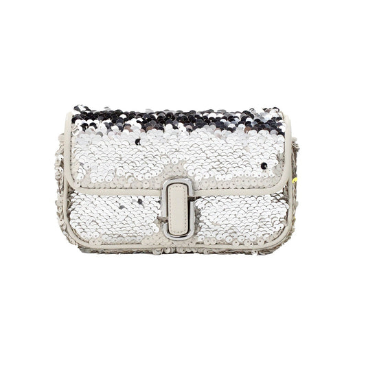 Silver sequin clutch purse