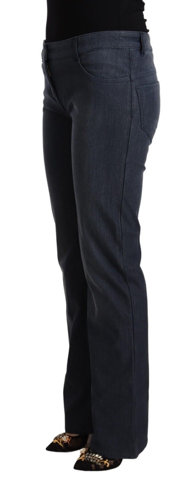 Pair of women's jeans in a faded wash