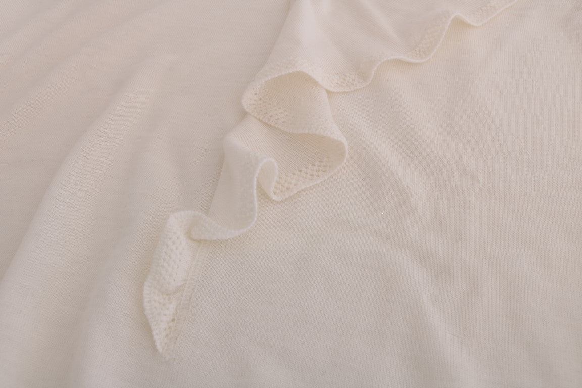 Textured fabric on a bed