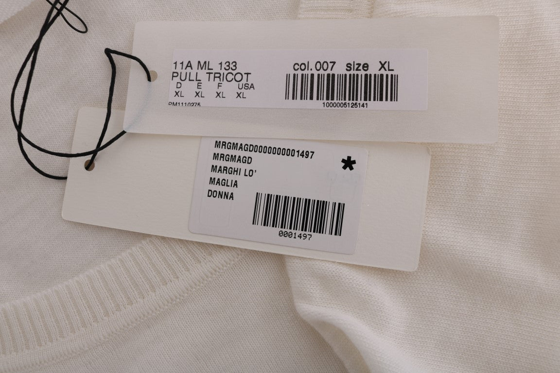 White tag on white fabric