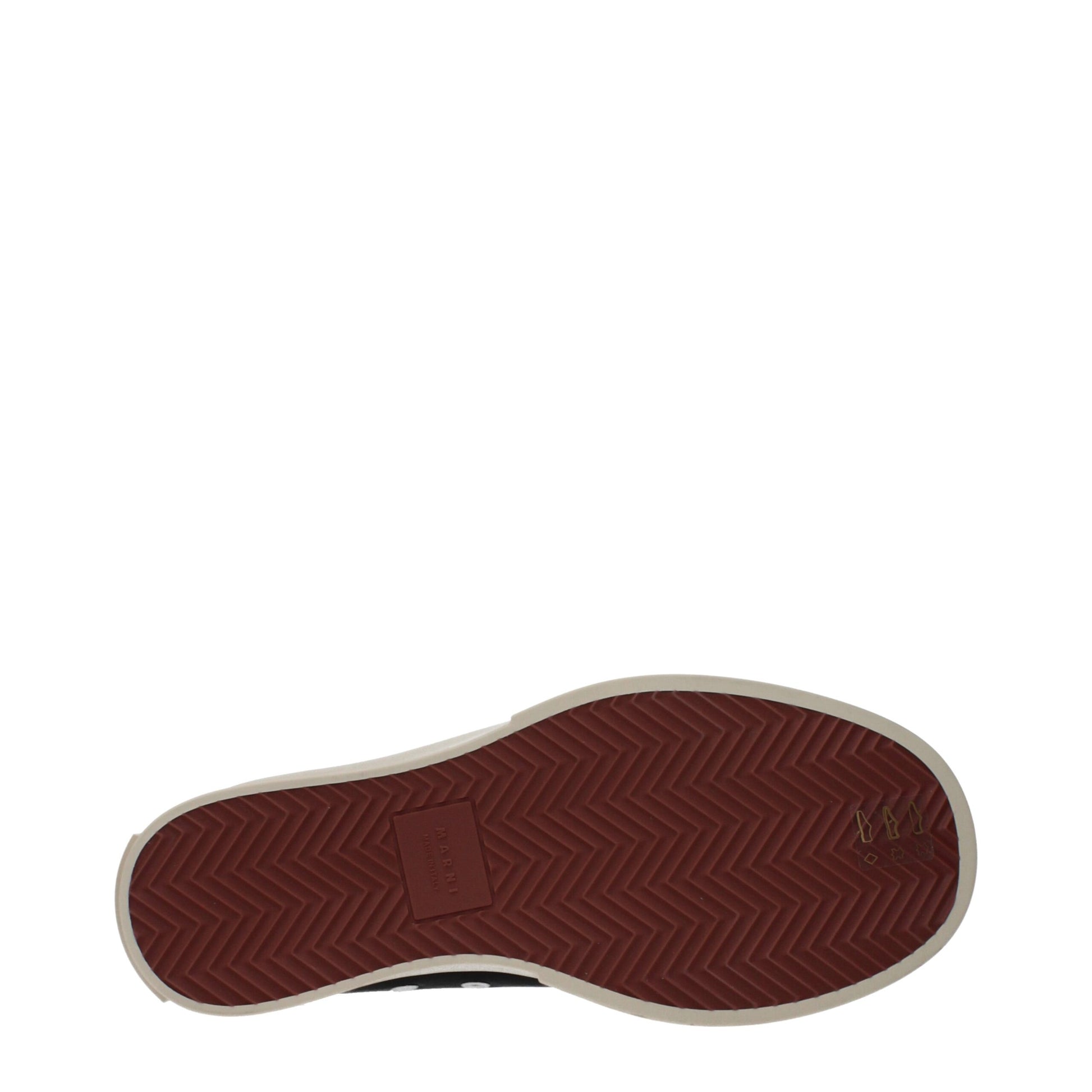 Red chunky sneaker with black sole