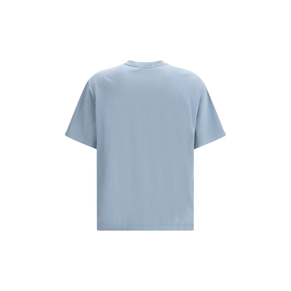 A light blue cotton t-shirt with short sleeves