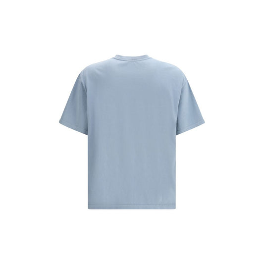 A light blue cotton t-shirt with short sleeves