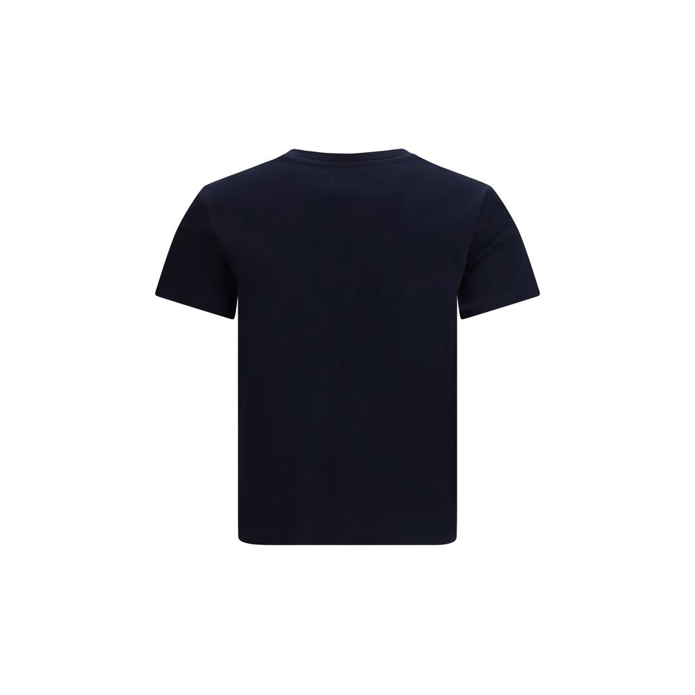 Navy blue cotton t-shirt with short sleeves