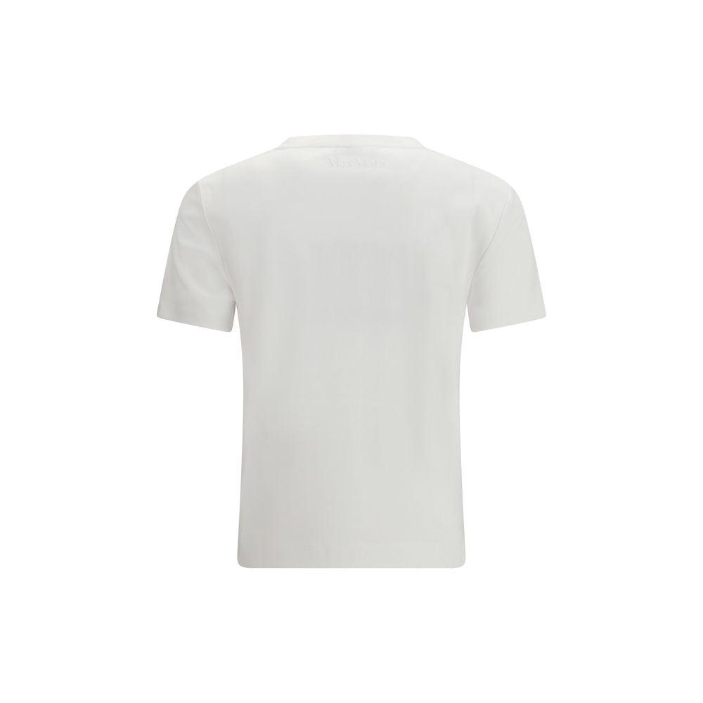 A white cotton t-shirt with short sleeves
