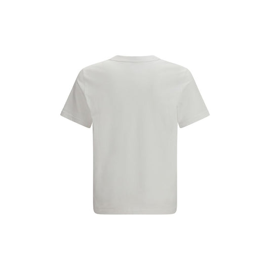 A white cotton t-shirt with short sleeves