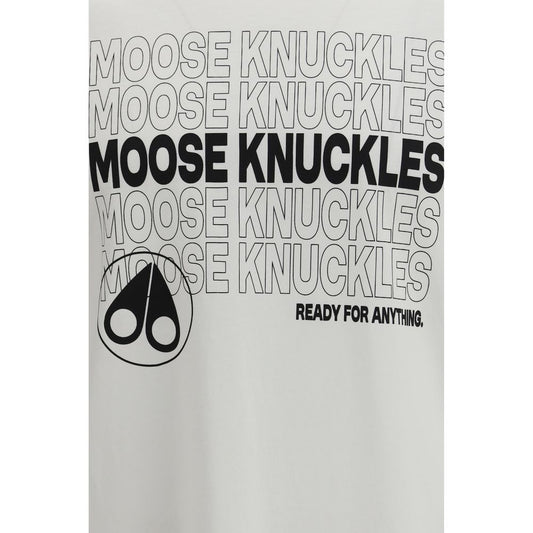 A white cotton t-shirt with a graphic design of text and a logo