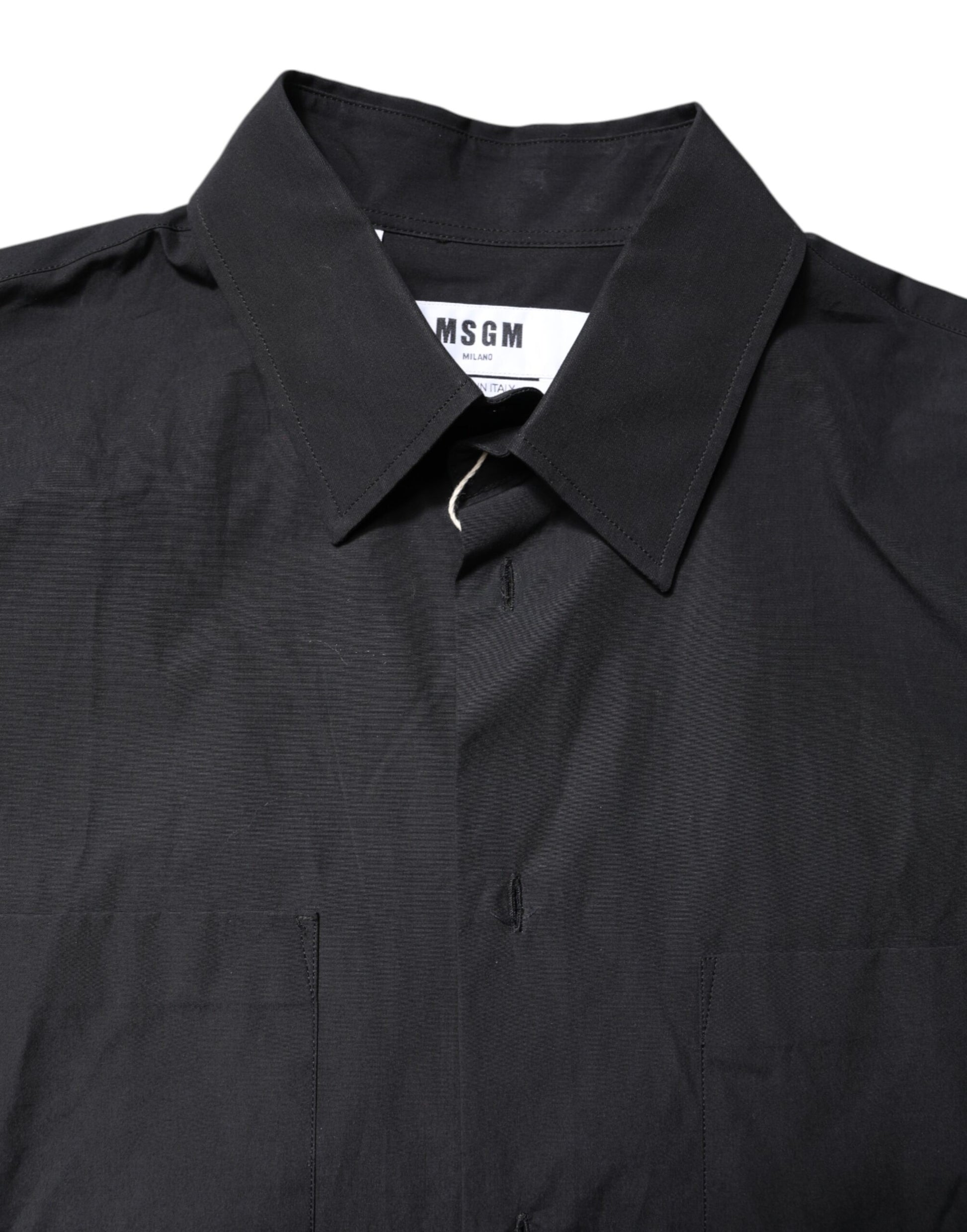 Black shirt on hanger