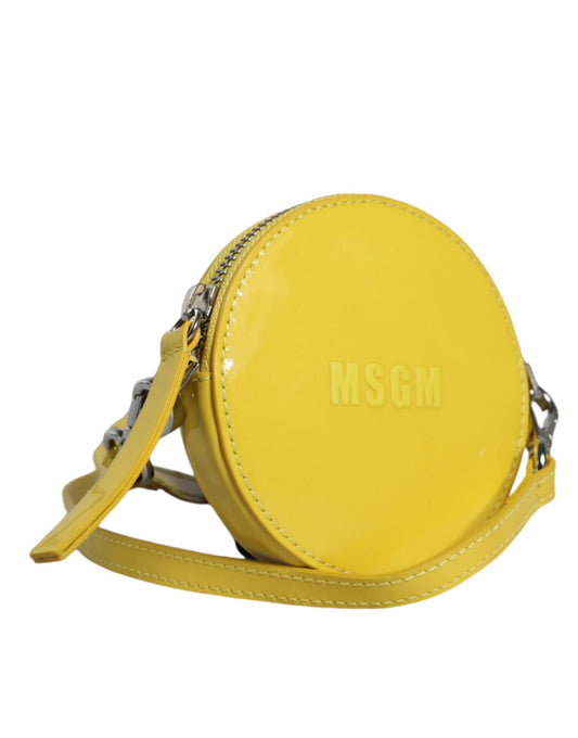 Yellow handbag with strap