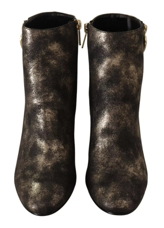 Pair of glittery boots