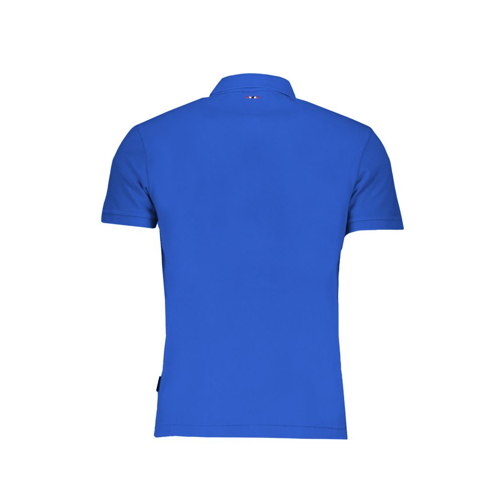 Blue polo shirt on a mannequin