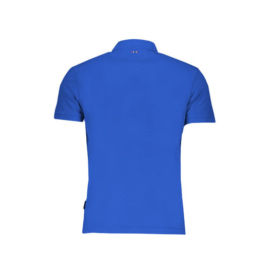 Blue polo shirt on a mannequin
