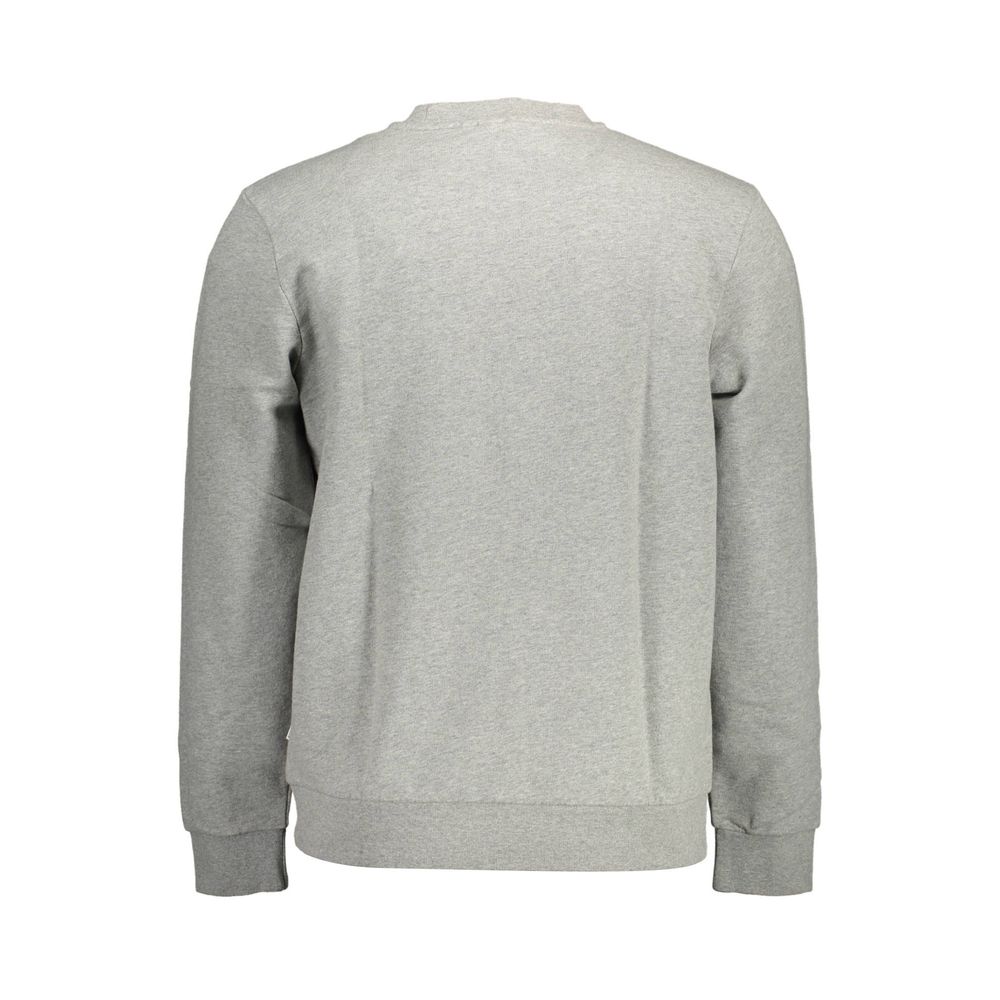 Grey sweatshirt on hanger