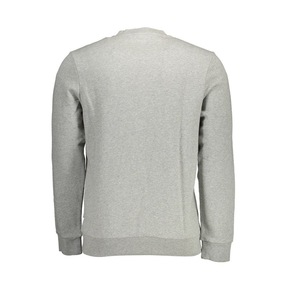 Grey sweatshirt on hanger