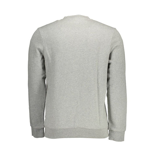 Grey sweatshirt on hanger