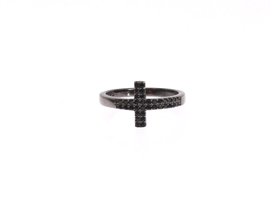 Ring with cross pendant