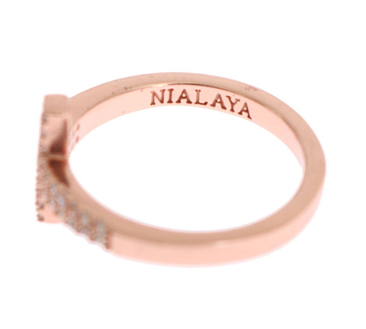 Rose gold ring with engraved name