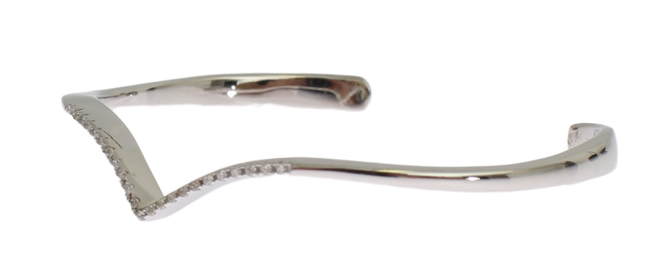 Silver metal eyeglasses frame