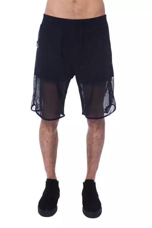 Men's shorts with sheer mesh panels