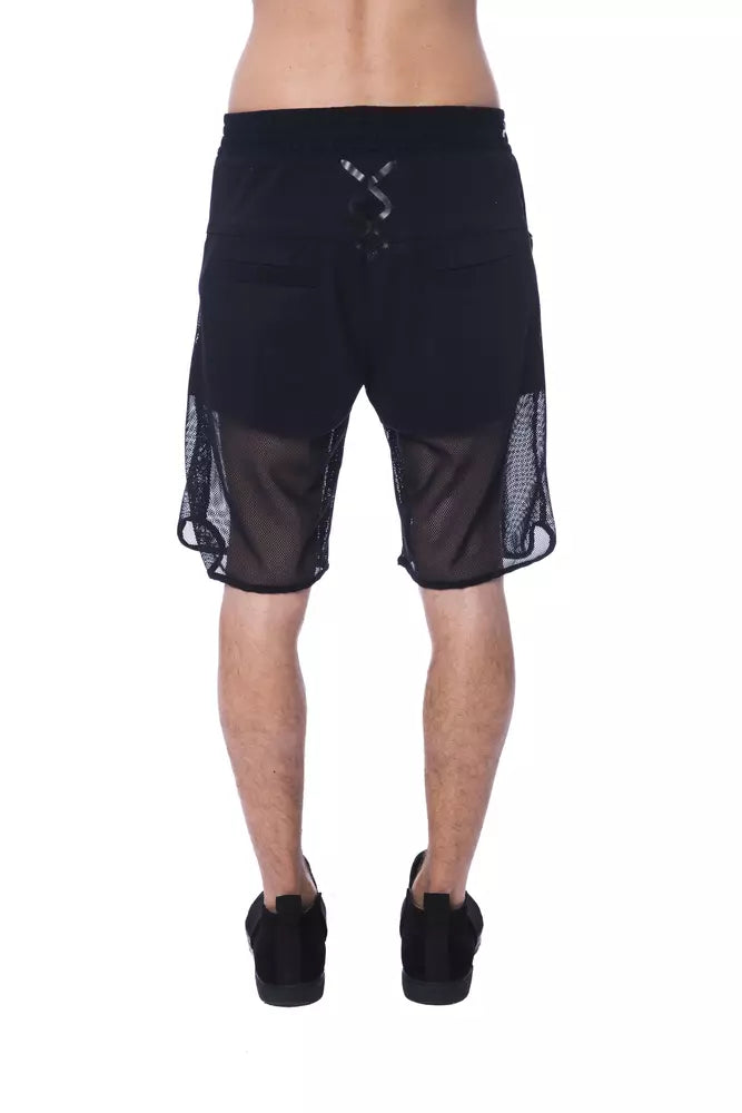 Men's shorts with mesh panel on side