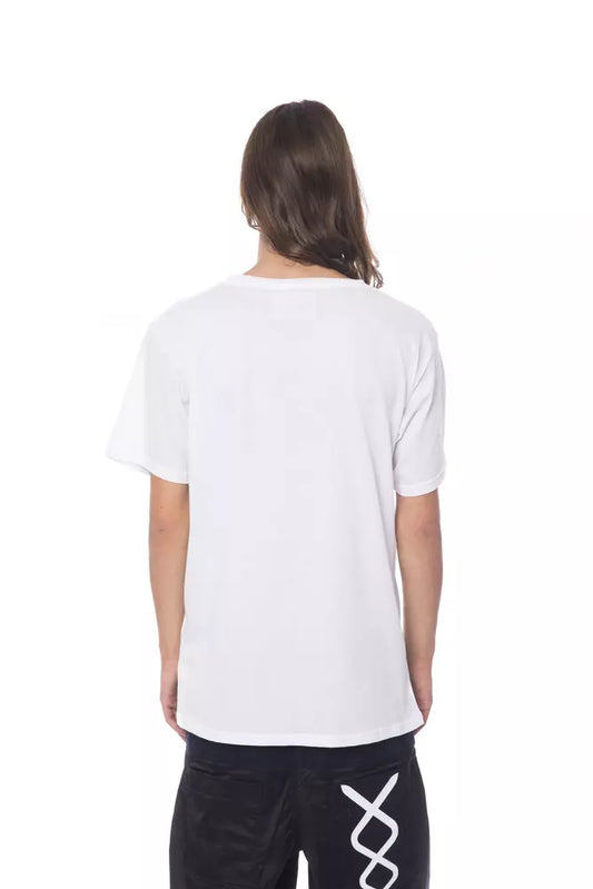 White t-shirt on a person