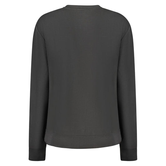 Long sleeve dark sweater on hanger