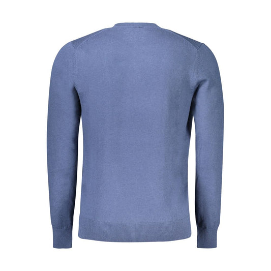 Blue sweater on a hanger
