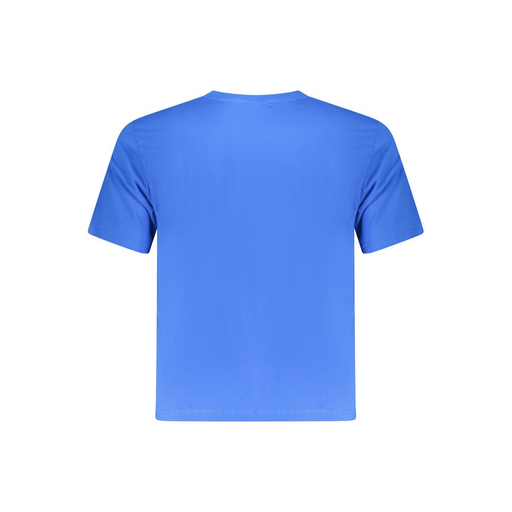 Blue t-shirt on hanger
