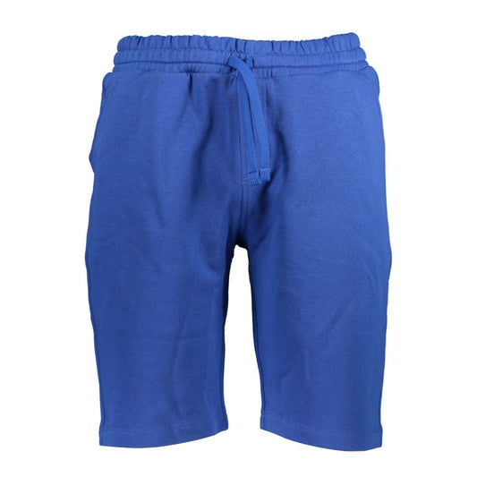 Blue shorts with drawstring waistband