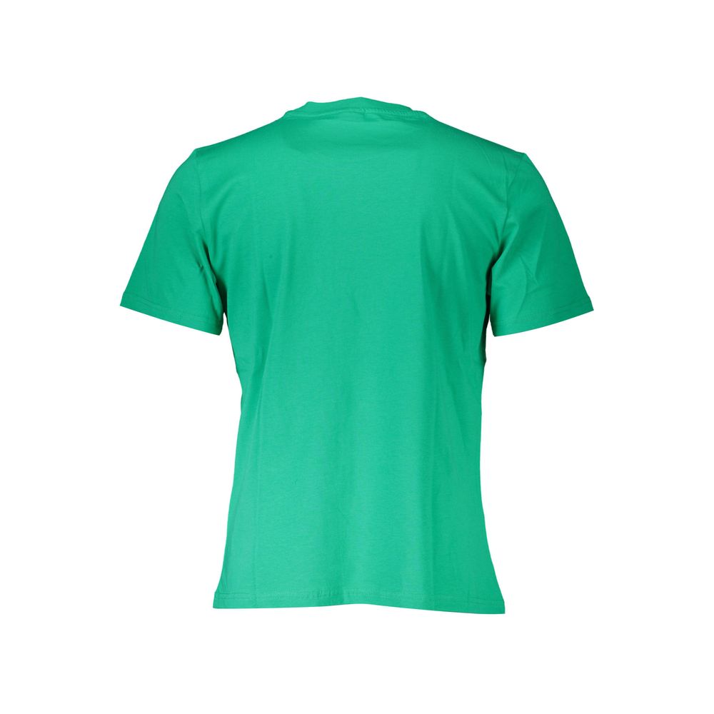 Green t-shirt on a hanger