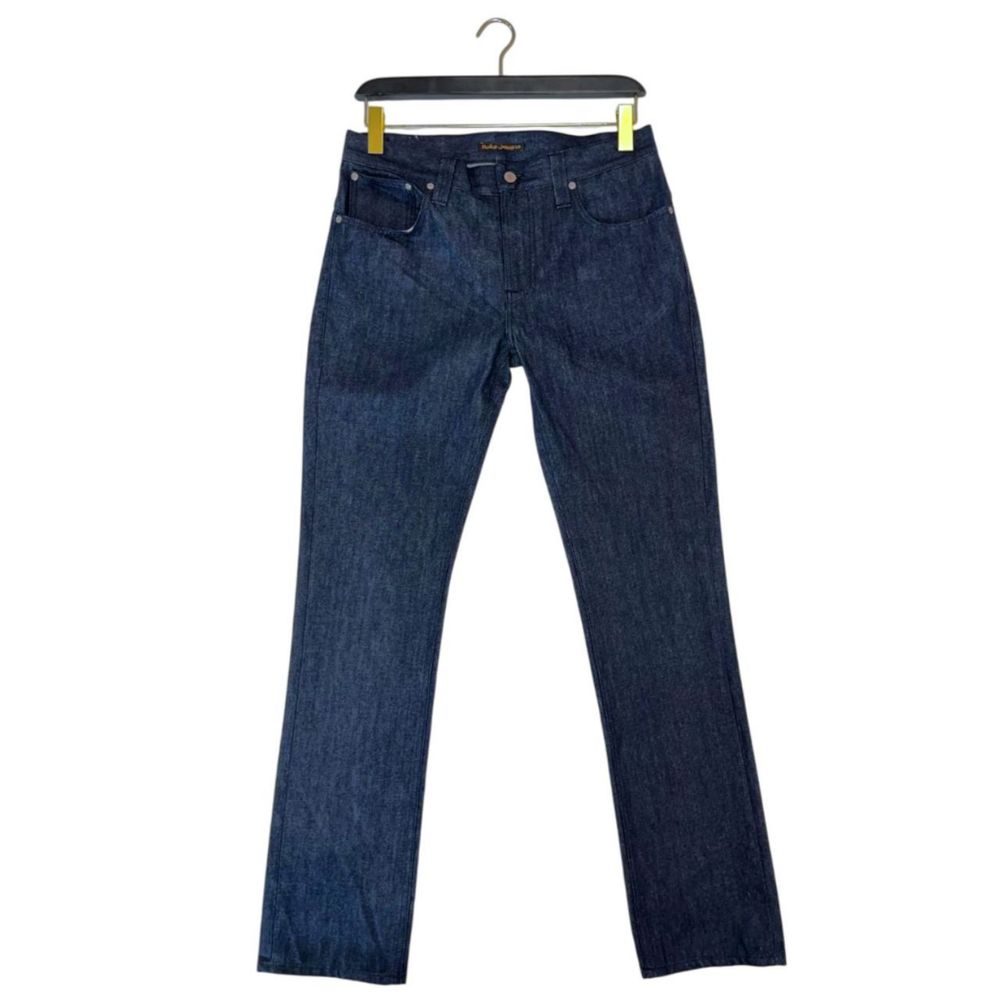 Blue cotton men's jeans by Nudie Jeans