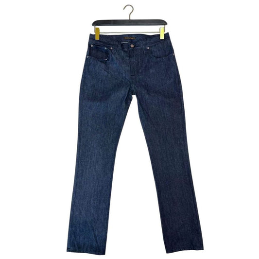 Blue cotton men's jeans by Nudie Jeans