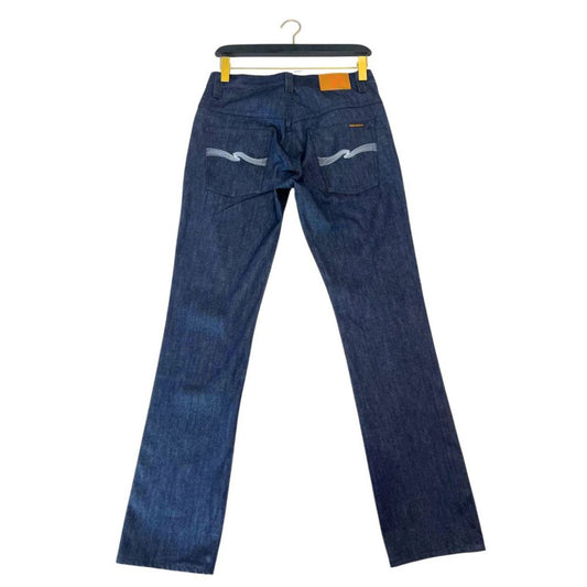 Blue cotton men's jeans by Nudie Jeans