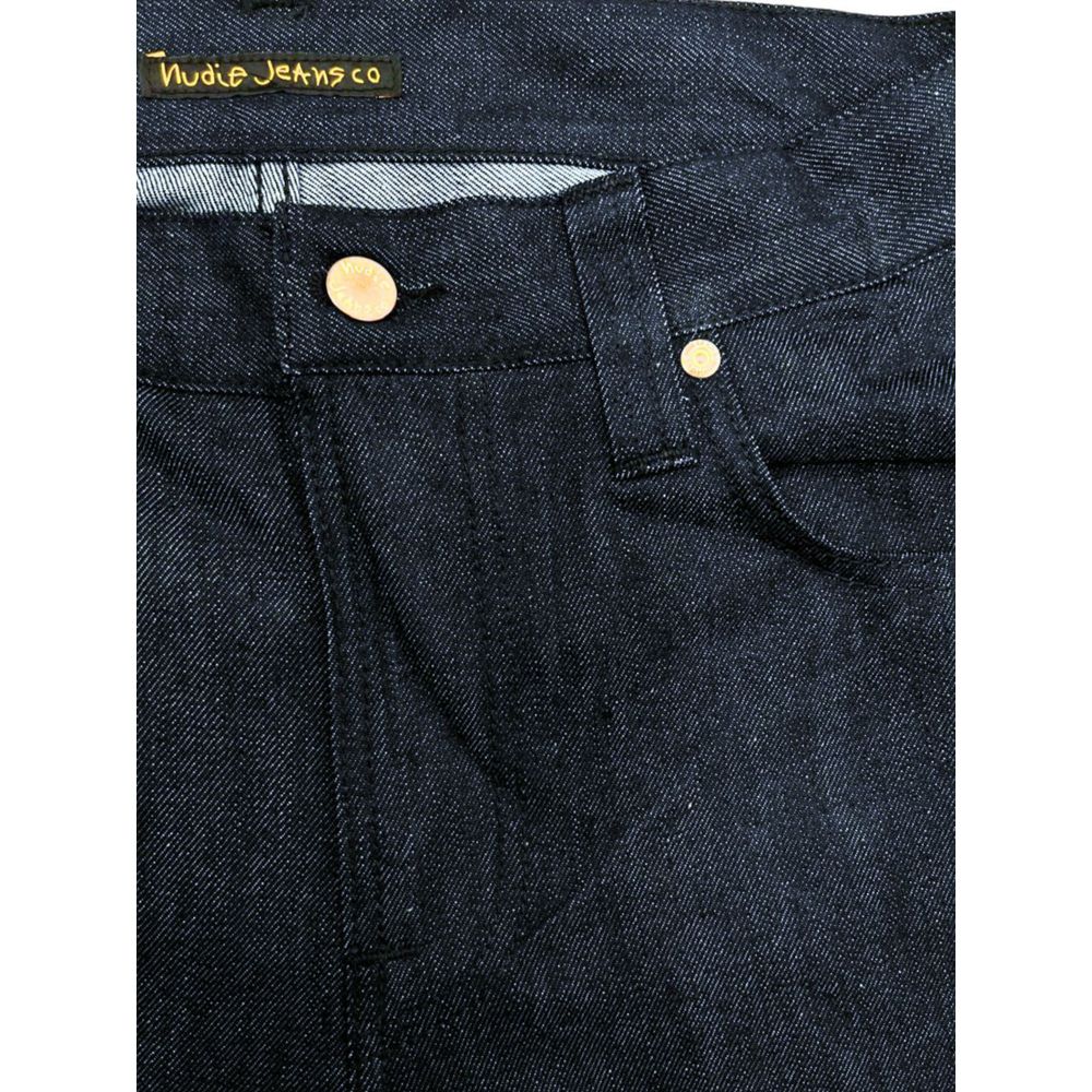 Blue cotton men's jeans by Nudie Jeans