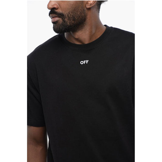 Black t-shirt with white logo