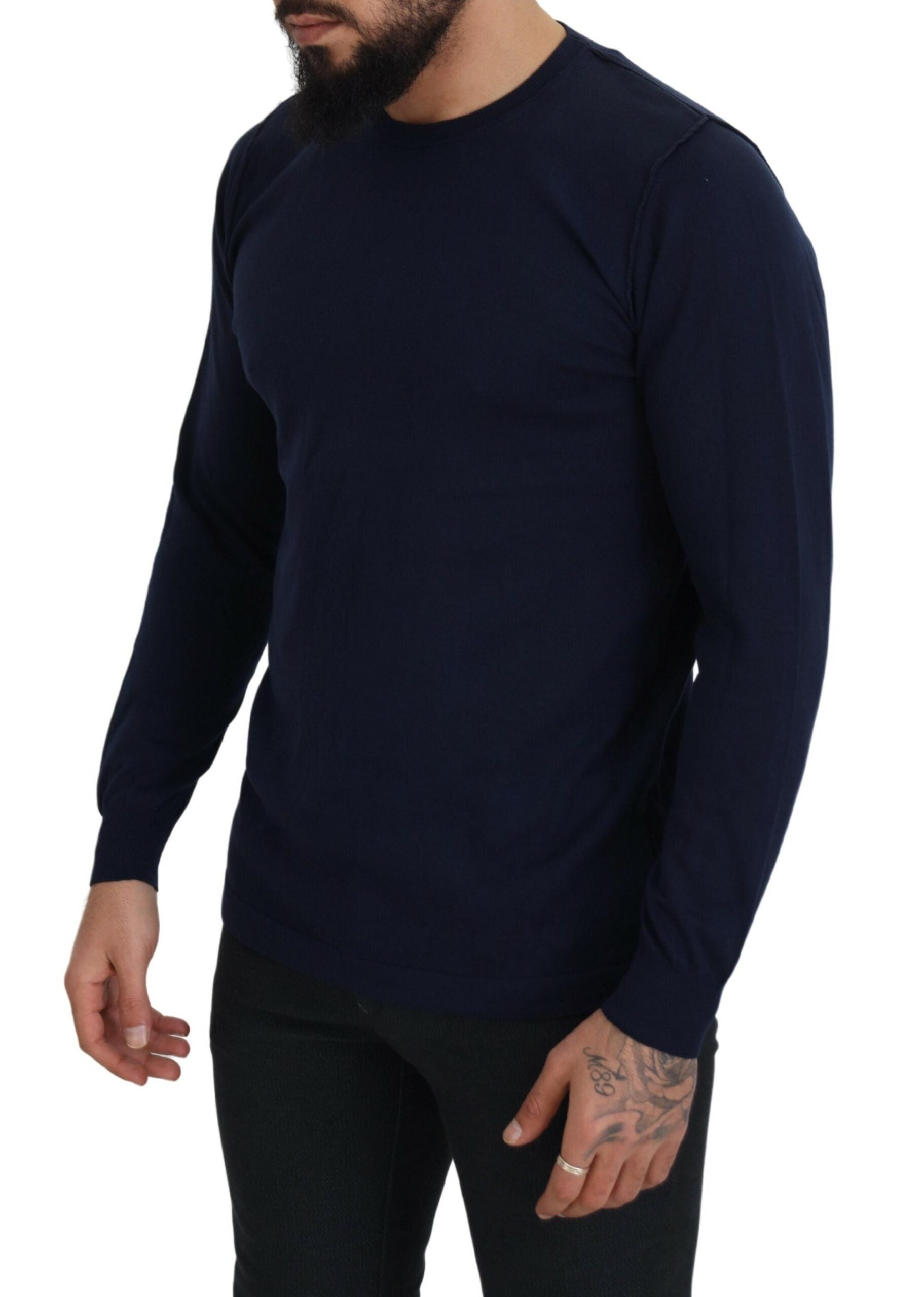 Man wearing long sleeve shirt