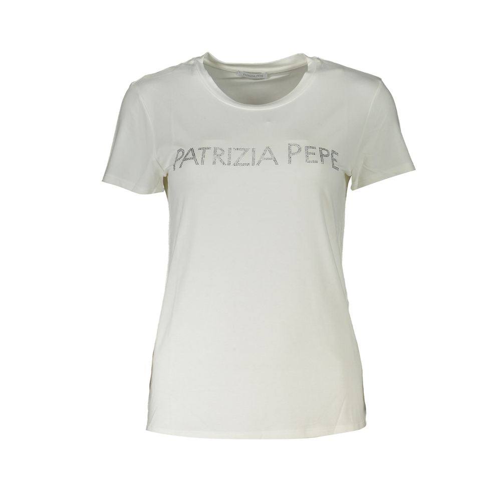 White t-shirt with printed name