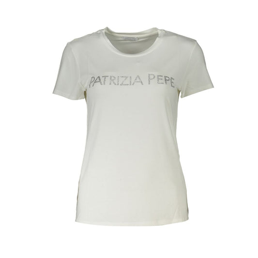 White t-shirt with printed name