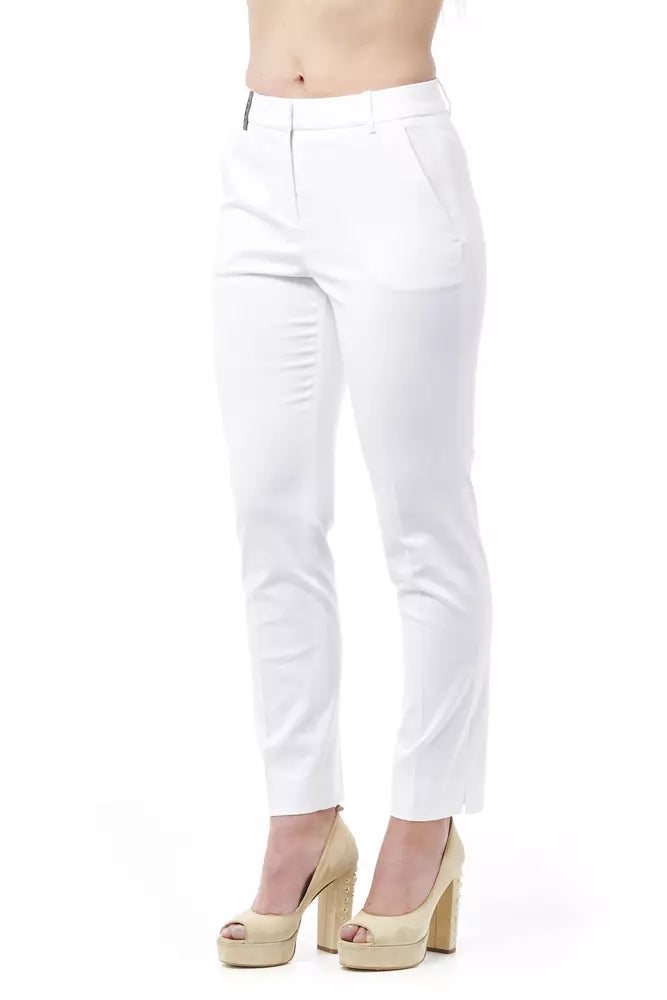 White pants on a model