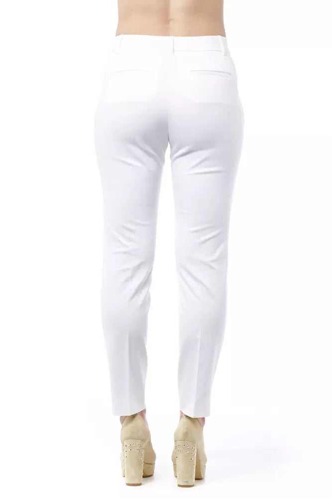 White pants on a model