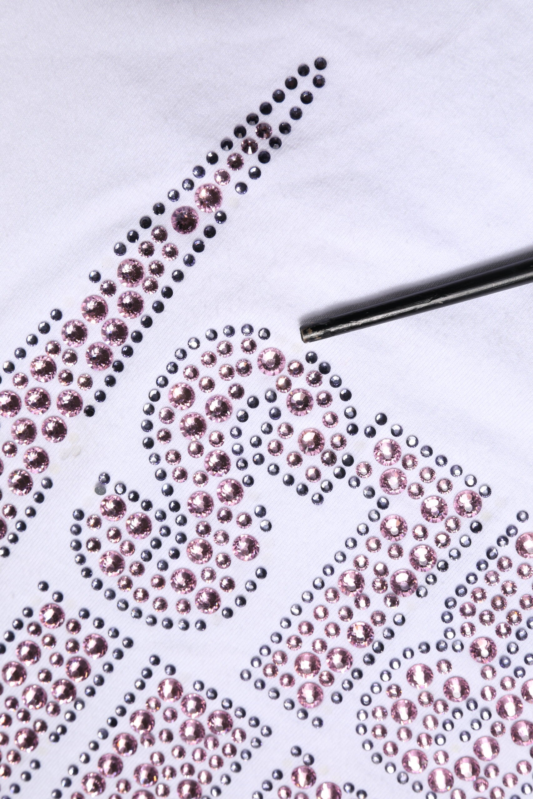 Decorative embroidery on fabric