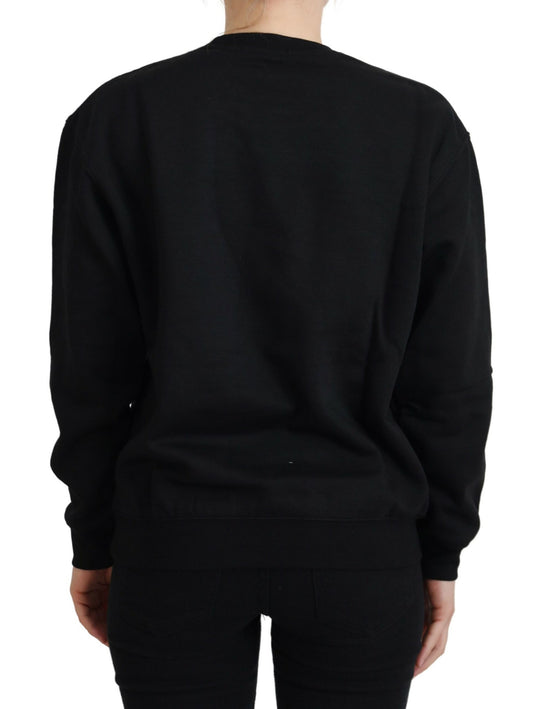 Black long sleeve sweatshirt on a person