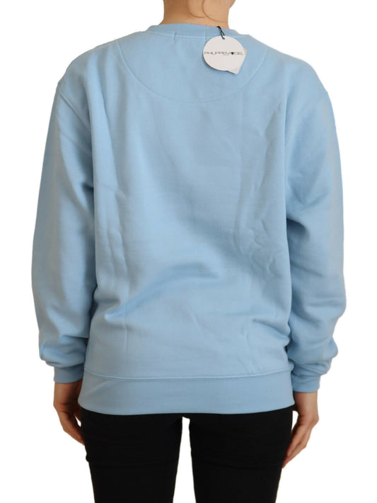 Blue sweatshirt on a mannequin