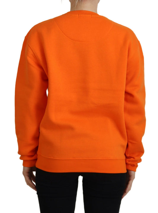Orange sweatshirt on a person