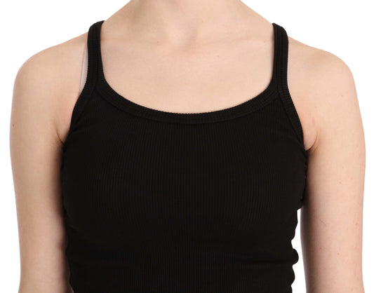 Black tank top on a mannequin torso